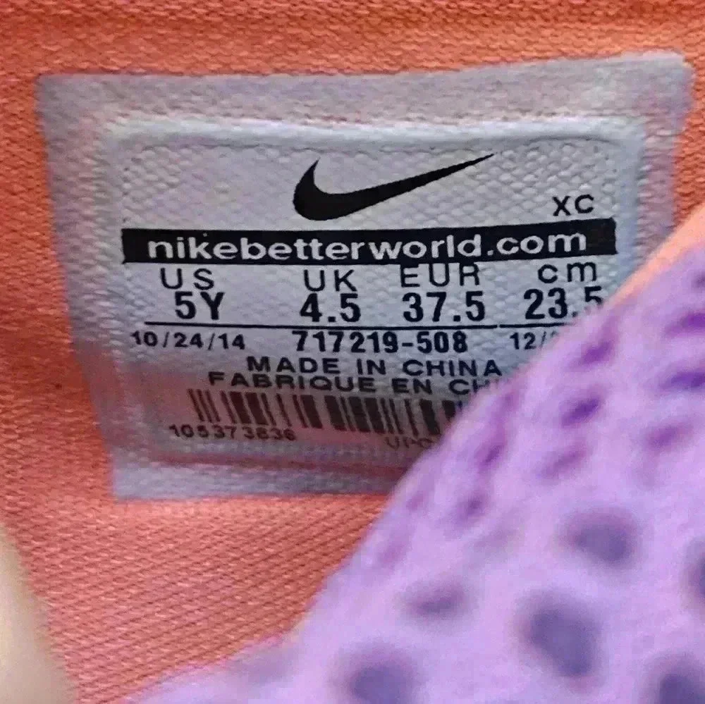 Nike Kyrie 1 easyer purple and orange Size 5Y EUC